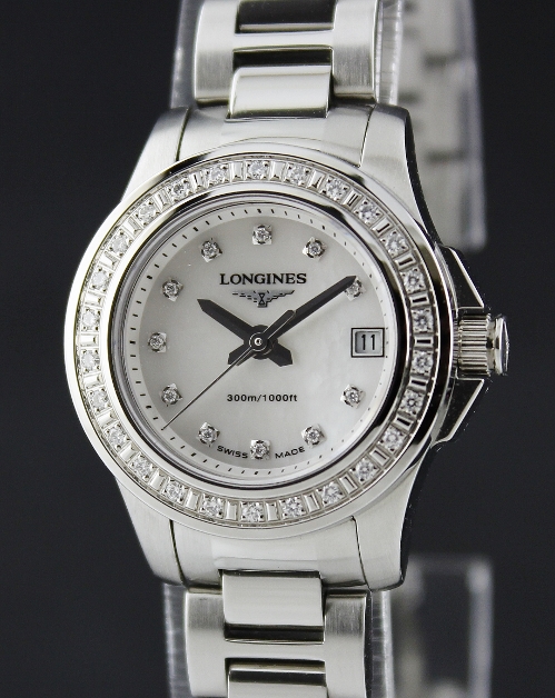(image for) Brand New Longines Conquest Lady Stainless Steel & Diamond Watch / L3.158.0